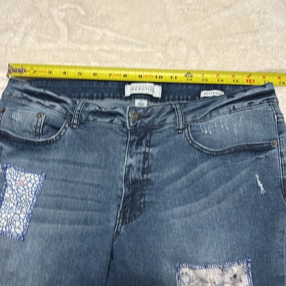 Kenneth Cole Reaction Blue Patchwork Straight Leg… - image 7